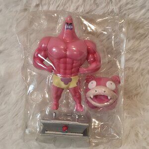 Anime Patrick star abdominal muscle standing PVC action Figure Statue toy Gift